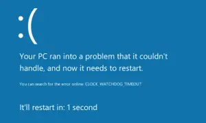 Rozwiązanie problemu zegara watchdog w systemie Windows 10